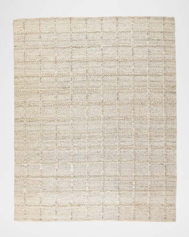 Grid Hand-Woven Jute Rug, 8' x 10'